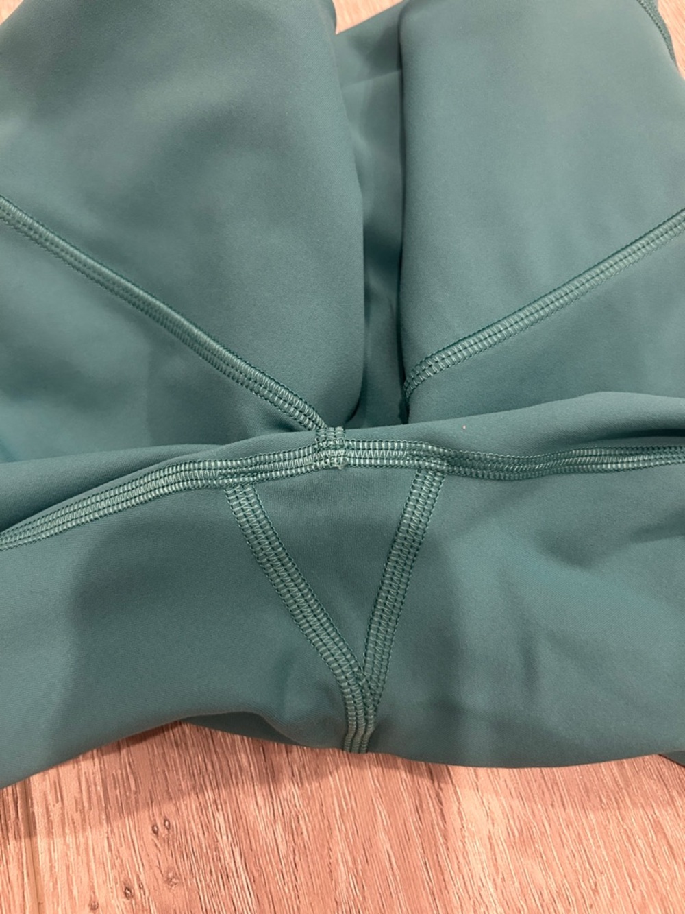 Teal Green Lululemon Align Biker Shorts size 8 - Picture 4 of 4
